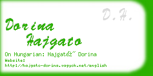 dorina hajgato business card